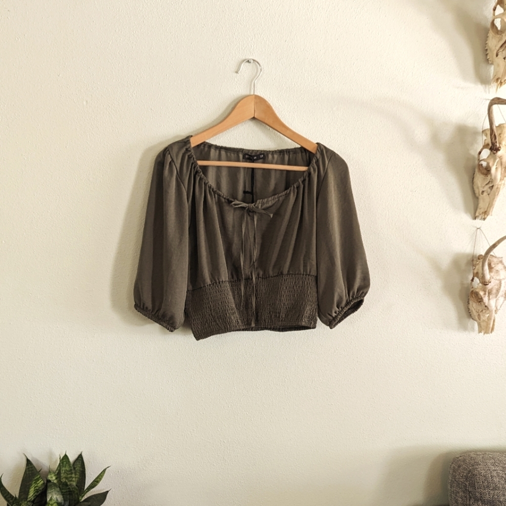 Cotton On Shirred Peasant Top sz. S